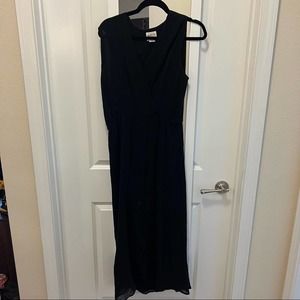171 Mirth Black Cross Front Dress